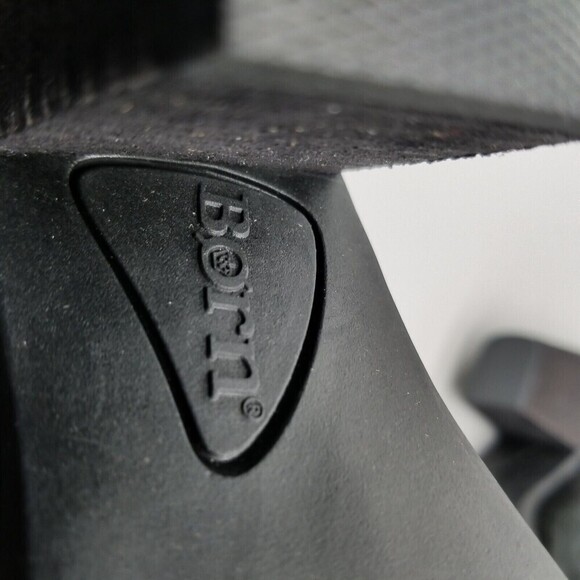 Born Women Black Suede Elaine Heel Ankle Booties 10 - Picture 7 of 8